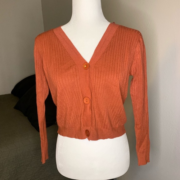 ✨NEW✨Button Front Rib-knit Cardigan - Picture 2 of 12